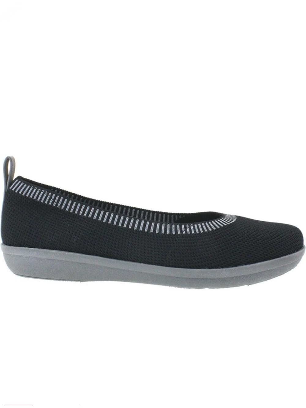 CLARKS CLOUDSTEPPERS BLACK KNIT SLIP ON SHOES